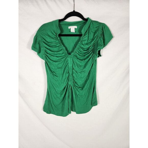 Nwot Design History Apple Green Top Y2K Boho Elegant XL - Picture 1 of 3